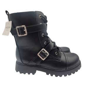 Arizona Jean Co Womens Fleet Block Heel Combat Boots Size 8.5‎ M  MSRP $95